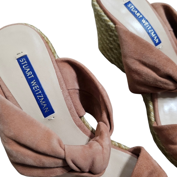 Stuart WeitzmanWomen's Sarina Espadrille Wedge Slide Sandals - Picture 3 of 7